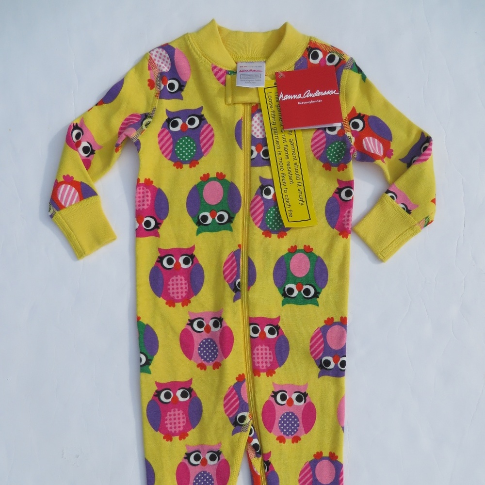 Hanna Andersson Girl Pajamas Sleepers Organic - Picture 2 of 8
